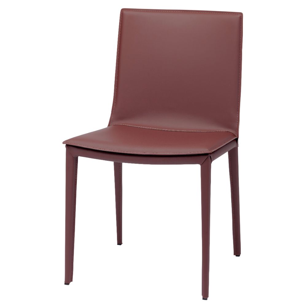 Nuevo HGND104 PALMA DINING CHAIR in BORDEAUX